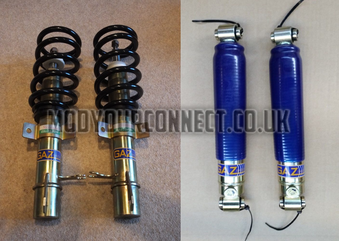 GAZ MK2 Transit Connect Adjustable Rear Shock Absorbers 2019+ (LOWERED